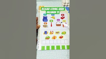 belajar coding anak halaman 13 #codinganak #hanabimba #shorts #codingforkids #bermainsambilbelajar
