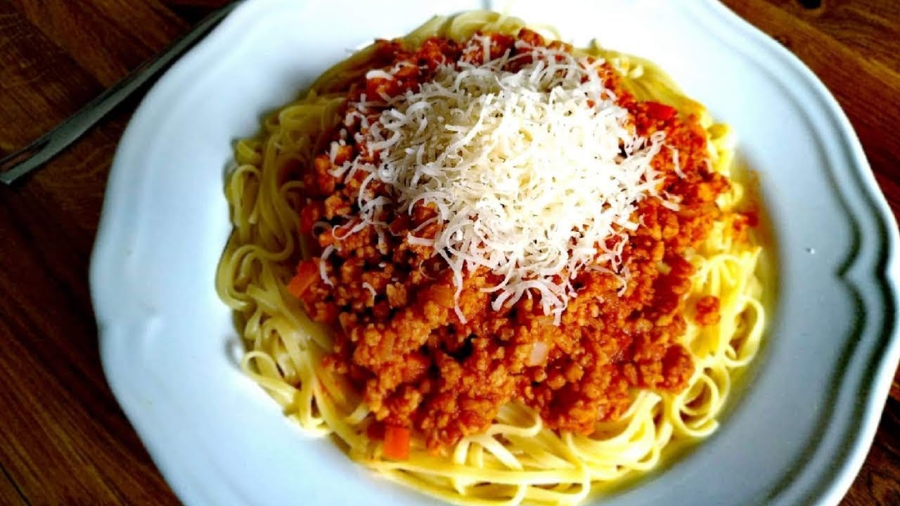 Μακαρόνια με  κιμά σόγιας  - Vegan spaghetti bolognese | Loukoumaki