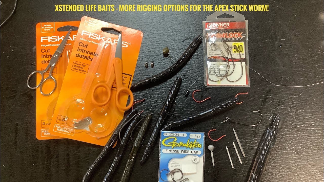 Xstended Life Baits - More Apex Stick Worm Rigging Options!