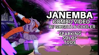 Dragon Ball FighterZ: Combo video from training mode clips with my team Janemba, Gogeta, and Cooler