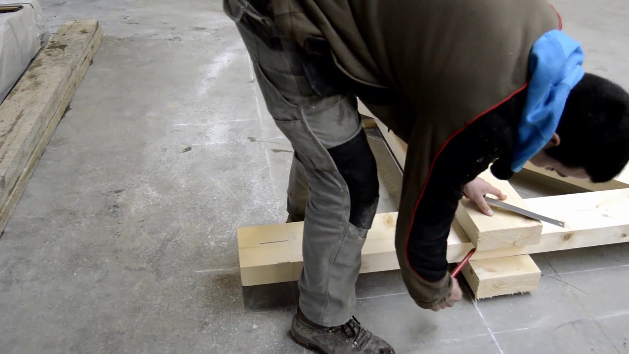 Fabrication d'une charpente traditionnelle