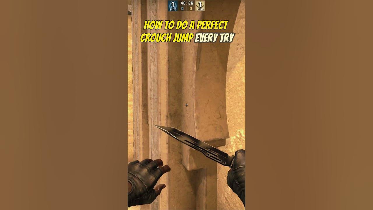 MAKE A PERFECT CROUCH JUMP EVERY TRY shorts csgo YouTube