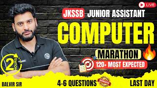 JKSSB Computer Marathon 🔥 120+ Most Expected MCQs |  RapidFire Revision 🚀