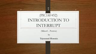(PIC18F452)introduction of Interrupt in microcontroller