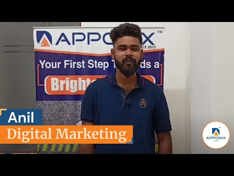 Testimonial By Anil on Digital Marketing at Apponix Technologies