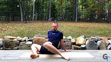 Seated Hip Internal and External Rotation - Exercise Demonstration