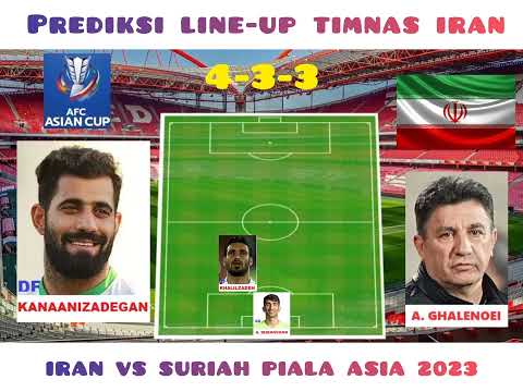 LAGA KLASIK ! PREDIKSI LINE-UP IRAN VS SURIAH 16 BESAR AFC ASIAN CUP 2023 !