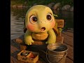 fishing with kuru kara #kurukara #fishing #funny #ai #cat #turtles #fyp #foryoupage