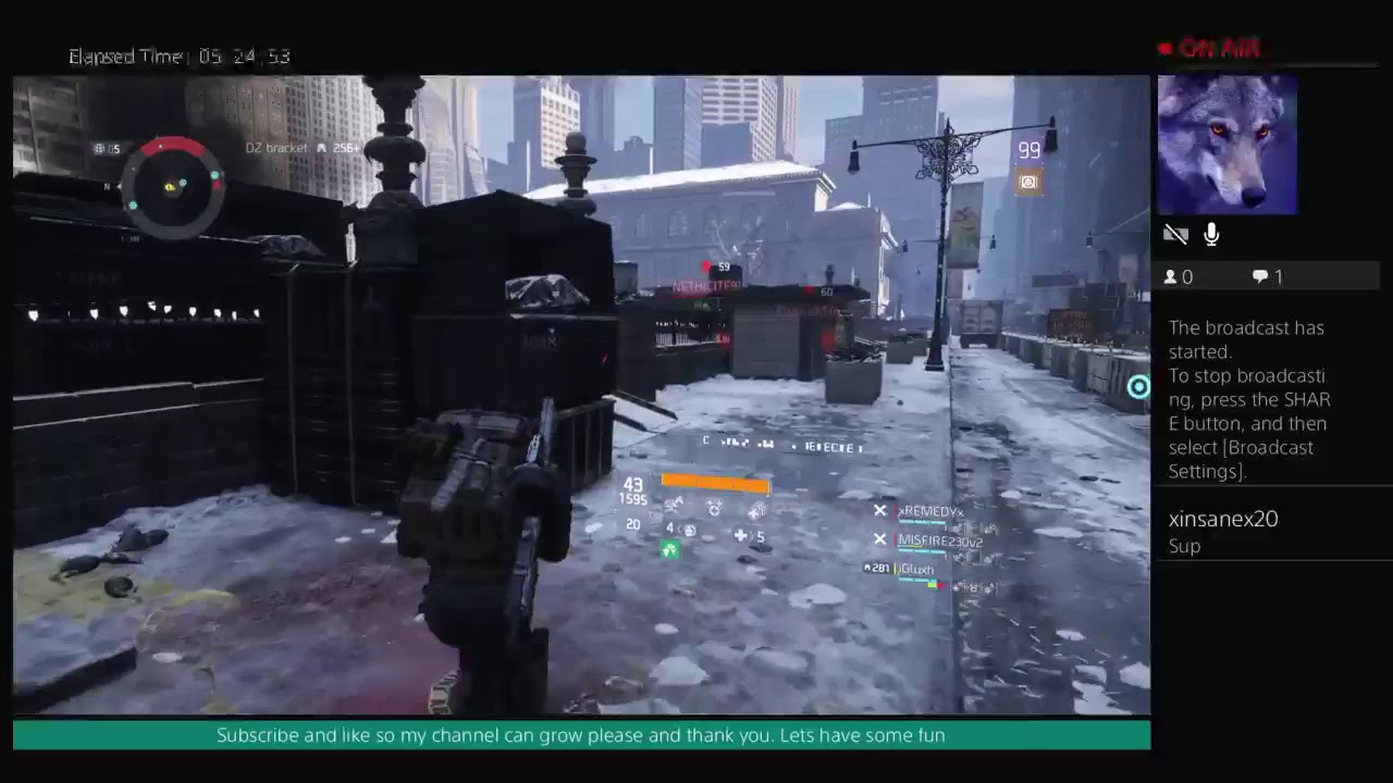 RyuFury09's Live PS4 Broadcast The division pvp weekend