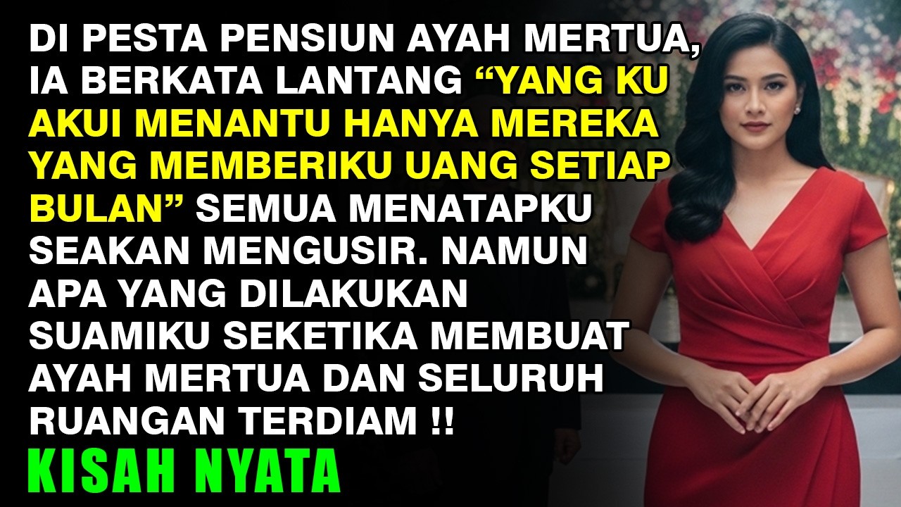 HINA MENANTU DI PESTA PENSIUN, MERTUA TERDIAM SAAT TAHU SIAPA SOSOK ASLI PEMBAYAR SEMUANYA !!