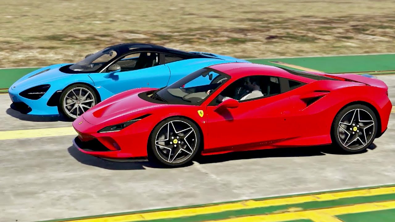 Ferrari F8 Tributo Vs Mclaren 720s Drag Race