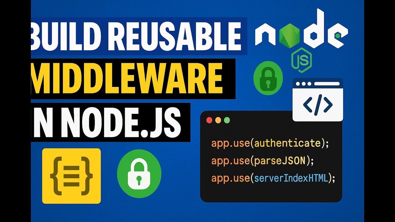 103. Build Reusable Middleware in Node.js – JSON Parser, Auth & SPA ...