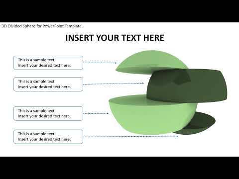 3D Divided Sphere for PowerPoint Template