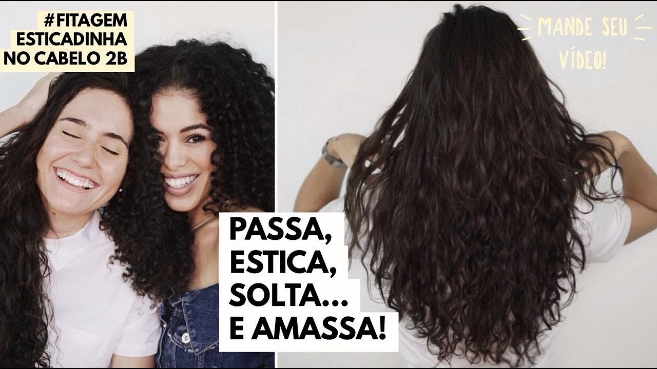 FITAGEM ESTICADINHA EM CABELO ONDULADO, FUNCIONA? 😰 TIPO 2B | RAYZA NICÁCIO