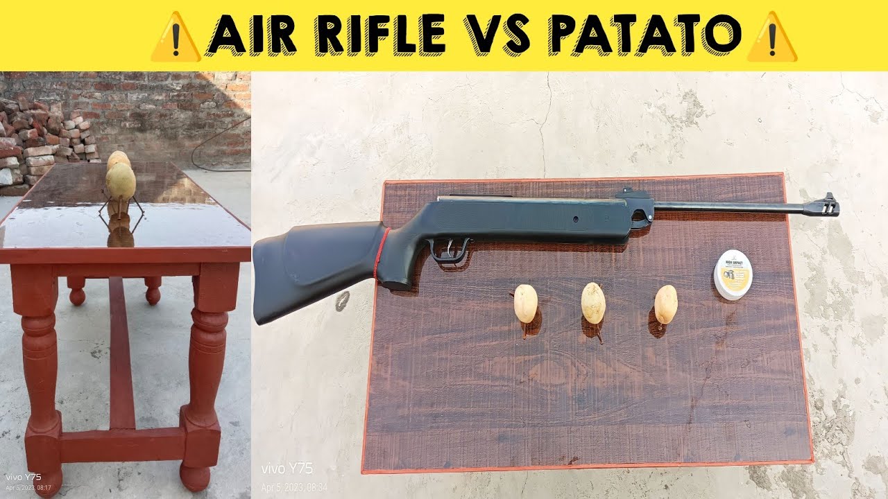 Air rifle vs PATATO 😱 क्या Rifle है 😮aarmar350magnum 