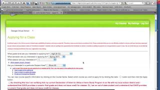 Applying for a Georgia Virtual Class - Home School Version