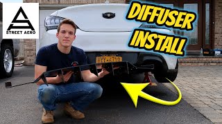 Aggressive Diffuser Install on my Genesis Coupe!