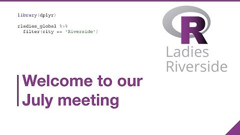 R-Ladies Riverside (English) - Analyzing Genomics Data in R with Bioconductor