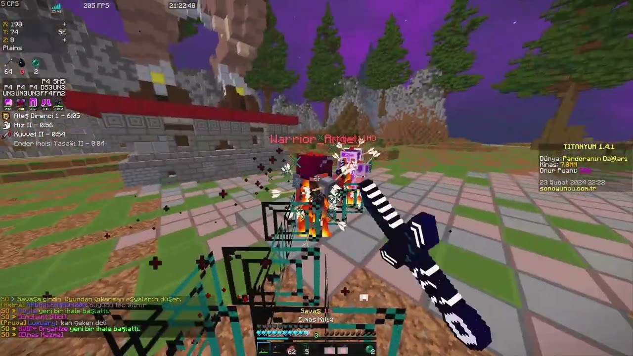 ACIK ALAN & PANDORA & NETHER PVP -sonoyuncu titanyum