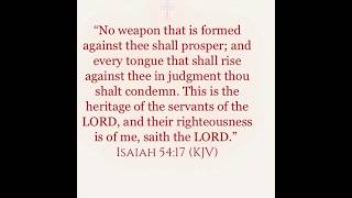 📖 No Weapon • Isaiah 54:17 • KJV Bible Verse