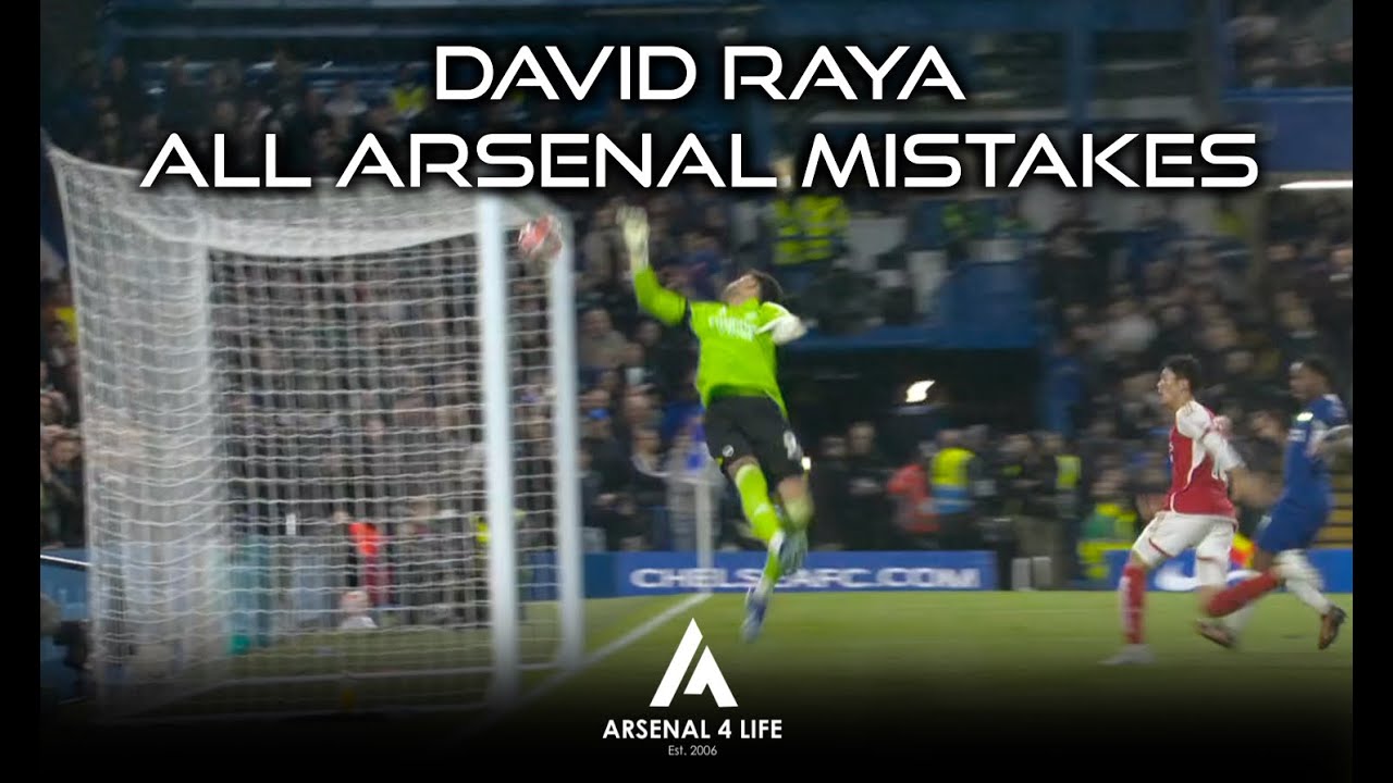 ALL OF DAVID RAYA'S MISTAKES FOR ARSENAL