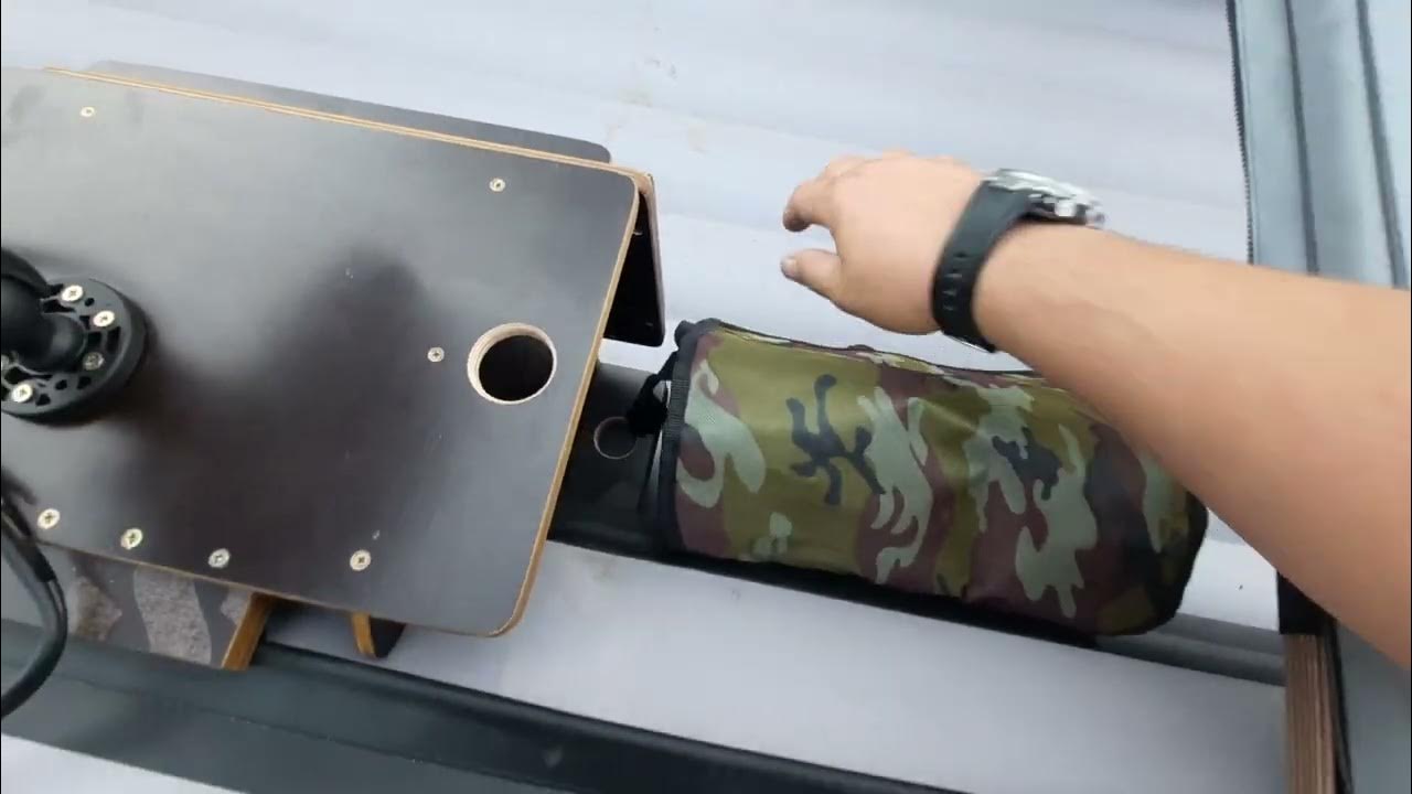 Установка аккумулятора в лодку ПВХ. - YouTube