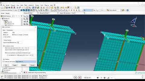 Abaqus - Composite Extended End-Plate Connections - Meshing  - Part 4