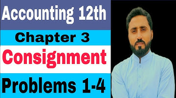 Accounting I.com part 2 Chapter 3 Problems 1-4 Consignment account