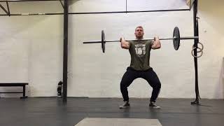 Paused Power Clean + Paused Split Jerk Triple