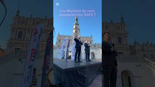 Zapytaj Mentzena w Zamościu: czy Polska może wypowiedzieć umowę SAFE? #mentzen #bosak #safe #wojsko