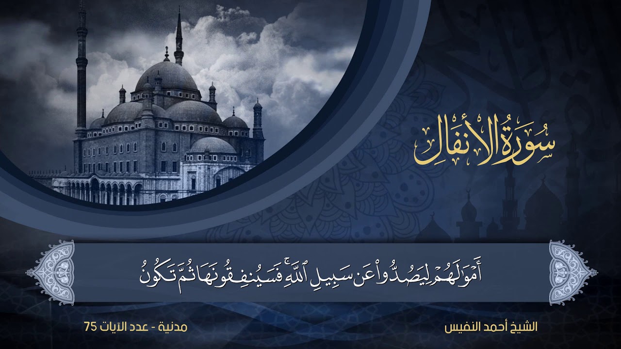 سورة الأنفال | الشيخ أحمد النفيس | 8