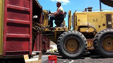 Containerization of CAT 12G Motor Grader by Big Iron, Inc.MOV