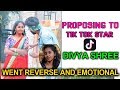 Proposing to tik tok star divya shree telugu pranks dreamboy jaysurya prank on divya shree