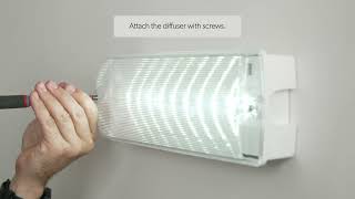 How to install 4lite's Emergency LED Bulkhead