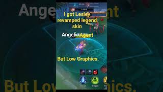 I got Lesley's legend skin but I'm using low graphics. #MLBBCreator #MLBBALLSTAR