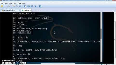 Example of code for an socket FTP client.