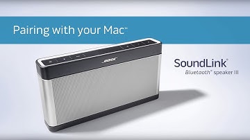 Bose SoundLink III - Pairing with your Mac