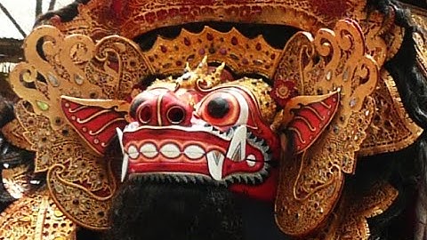 Bali: #8 (with barong) of the Mepedanaan Ceremony in Taro (Pura Sanghyang Alang)  by Hans & Fifi