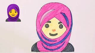 Woman With Headscarf Hijab Emoji Drawing Best Emoji Drawing Video