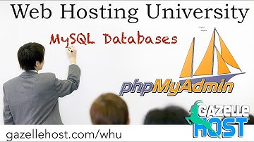 Importing databases and tables with phpMyAdmin - Web Hosting University - gazellehost.com/whu