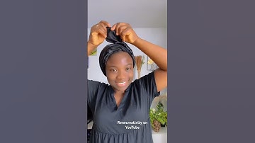 Easy Headwrap Tutorial #easytutorial #youtubeshorts #tutorial #headwrap