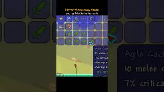 We should stop throwing away Terraria cactus