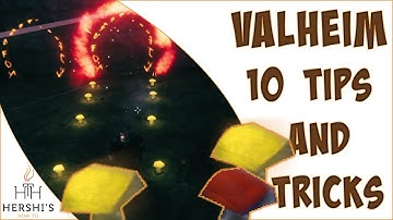 Yellow Mushroom Pathways and More! | 10 Valheim Building Tips and Tricks