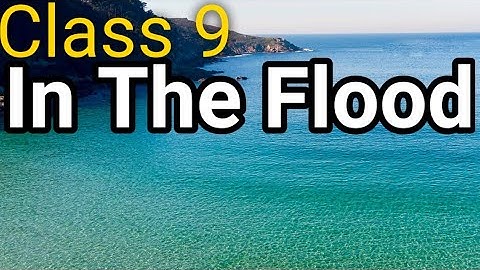 Class 9,  In The Flood, lesson 3, English Literature Book