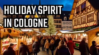 Cologne Christmas Market: 4K Walk on Christmas Eve