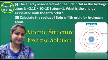 NCERT Atomic structure Exercise Question 2.16👈| Class 11 chemistry Atomic structure in Hindi😀