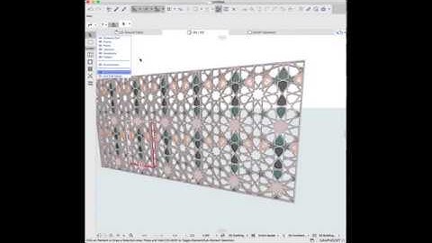 Patterns in ARCHICAD 22 curtain wall