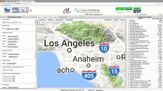 CARB Air Pollution Mapping Tool demo screenshot 1