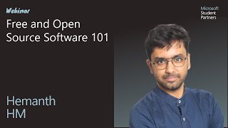 Webinar: Free and Open Source Software 101 by Hemanth HM | PayPal