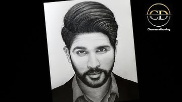 How to Draw a "Allu arjun" (step by step) Pencil Drawing Tutorial | Easy Drawing of boy face ||